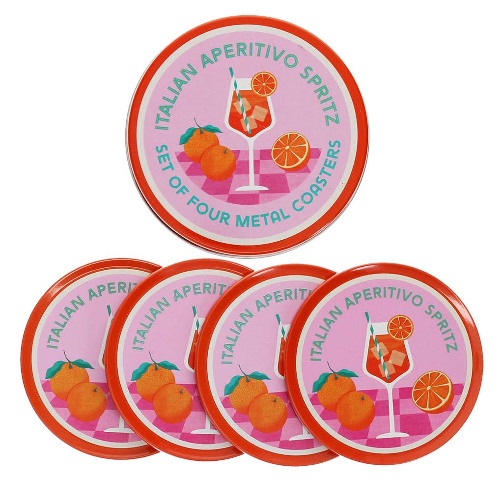 Metalluntersetzer (4er-Set) - Aperitivo Spritz