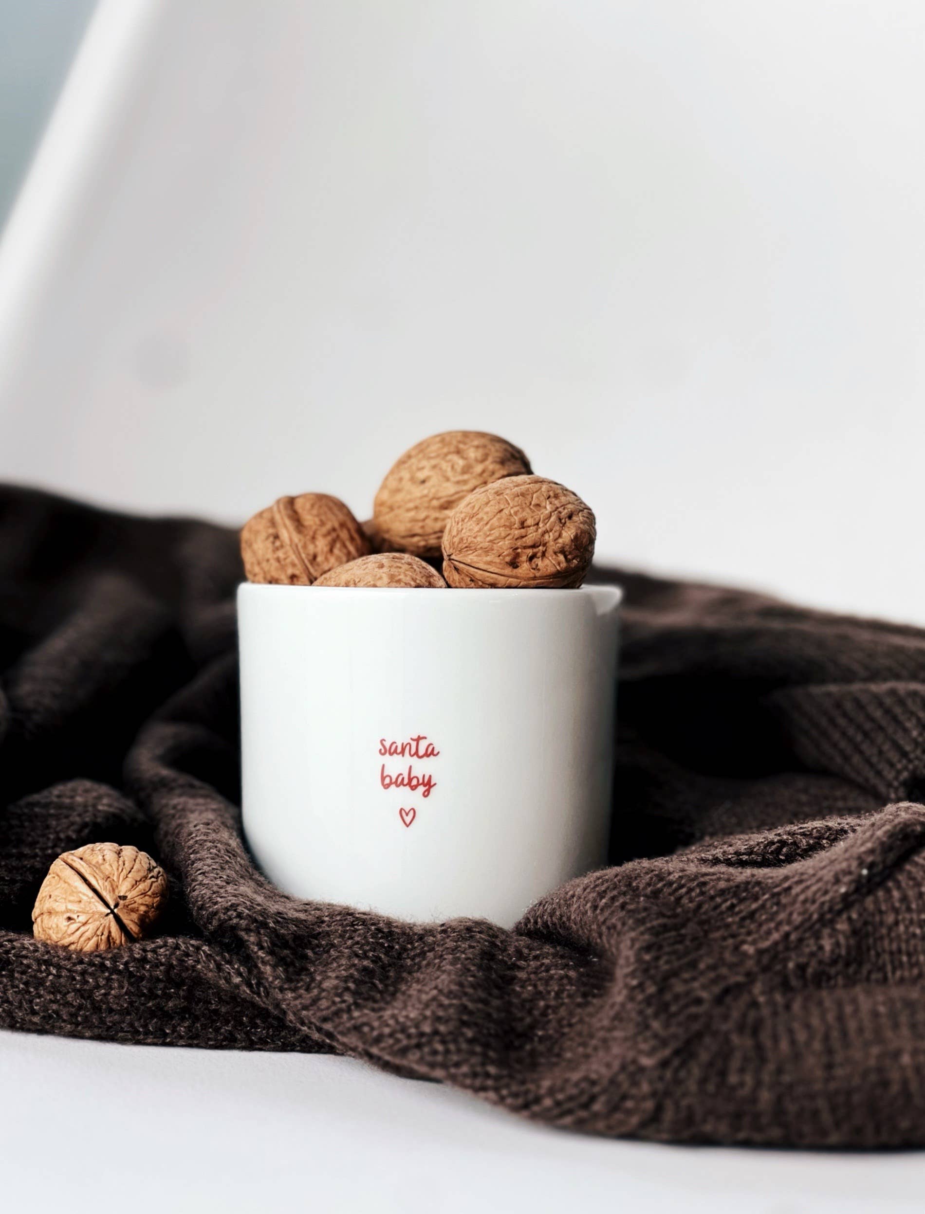 Becher Tasse X-Mas rot - Santa Baby - Mistletoe - Christmas