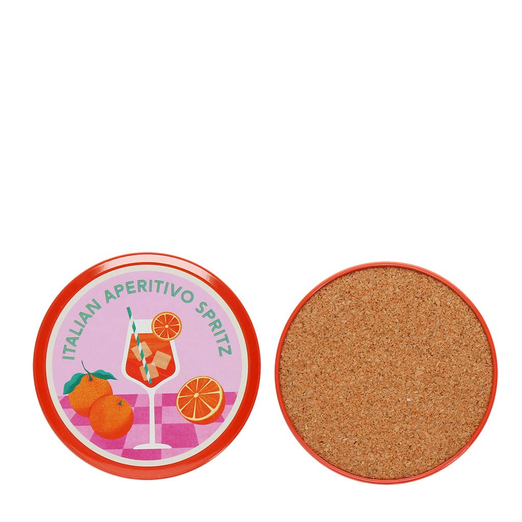 Metalluntersetzer (4er-Set) - Aperitivo Spritz