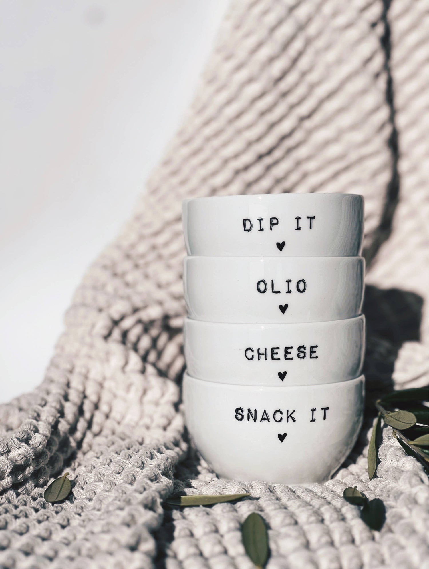 Geschenkset Dip Schalen (4 er Set) I Tapas Snack Sweets