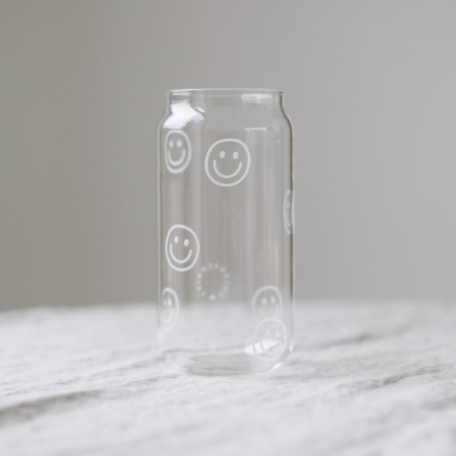 Hohes Trinkglas - Smileys