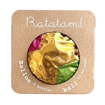 Leichter Zirkusball gold/silber - 40cm