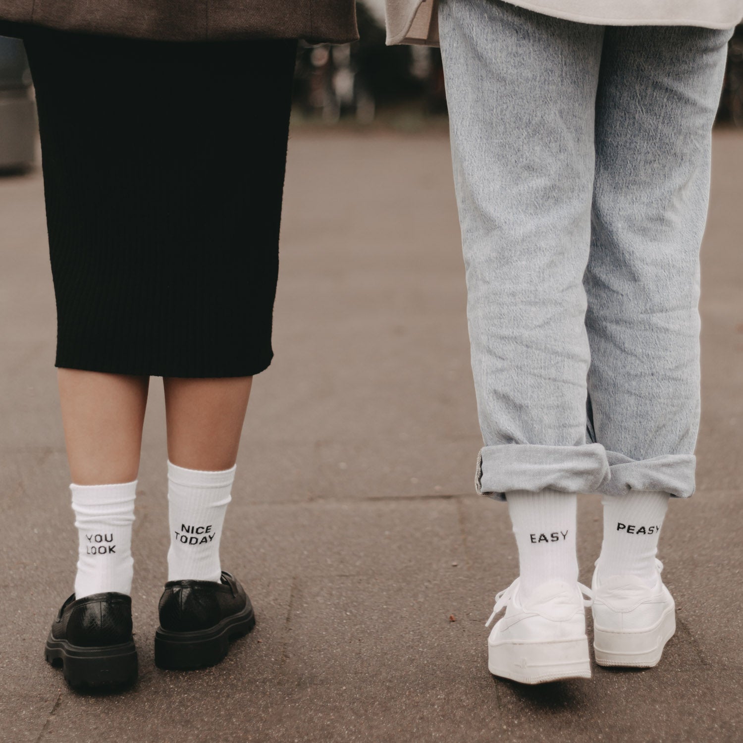 Socken weiß - Easy Peasy