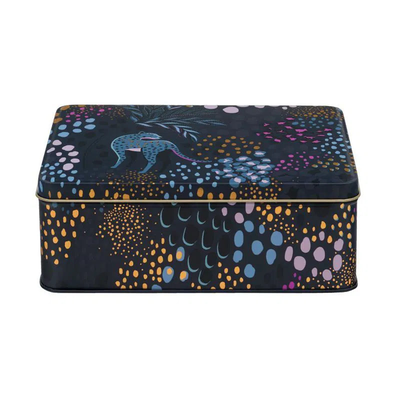 Geschenkdose - Midnight Leopard - 20x15 cm